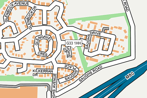 G33 1HH map - OS OpenMap – Local (Ordnance Survey) G33 1HH map - OS OpenMap – Local (Ordnance Survey)