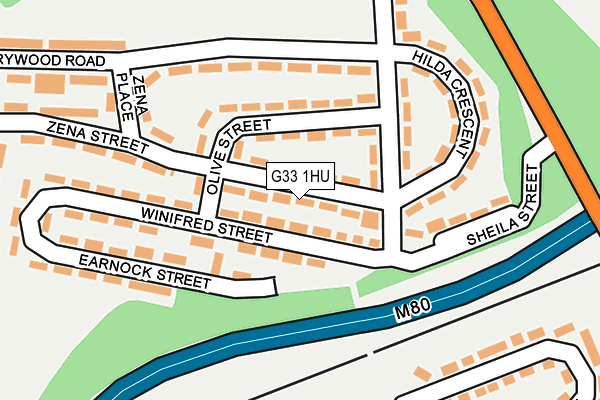 G33 1HU map - OS OpenMap – Local (Ordnance Survey) G33 1HU map - OS OpenMap – Local (Ordnance Survey)