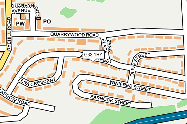 G33 1HY map - OS OpenMap – Local (Ordnance Survey) G33 1HY map - OS OpenMap – Local (Ordnance Survey)