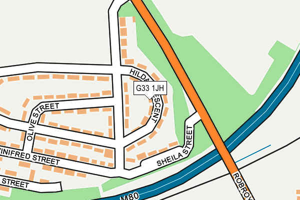 G33 1JH map - OS OpenMap – Local (Ordnance Survey) G33 1JH map - OS OpenMap – Local (Ordnance Survey)