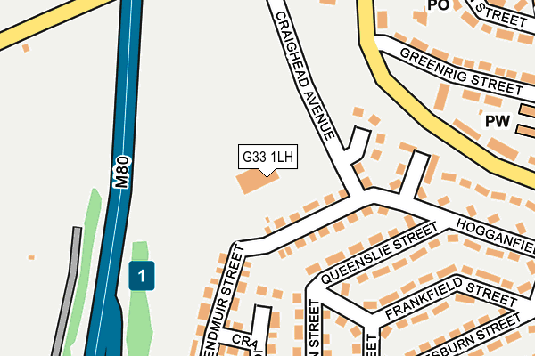 G33 1LH map - OS OpenMap – Local (Ordnance Survey) G33 1LH map - OS OpenMap – Local (Ordnance Survey)