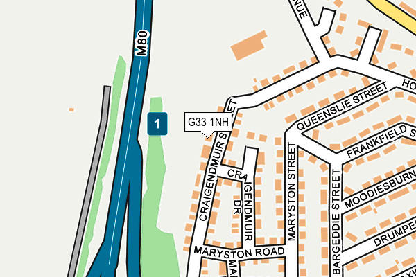 G33 1NH map - OS OpenMap – Local (Ordnance Survey) G33 1NH map - OS OpenMap – Local (Ordnance Survey)