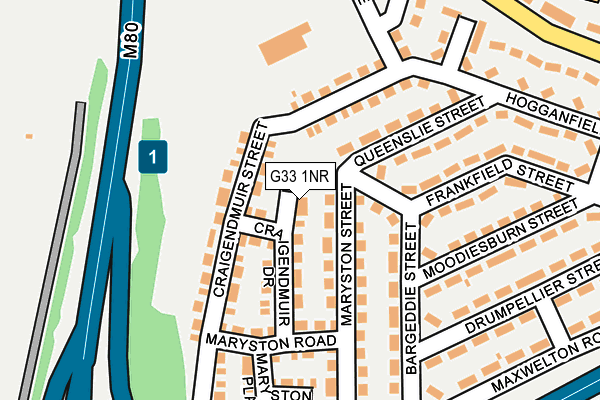G33 1NR map - OS OpenMap – Local (Ordnance Survey) G33 1NR map - OS OpenMap – Local (Ordnance Survey)