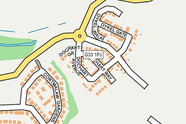 G33 1PJ map - OS OpenMap – Local (Ordnance Survey) G33 1PJ map - OS OpenMap – Local (Ordnance Survey)