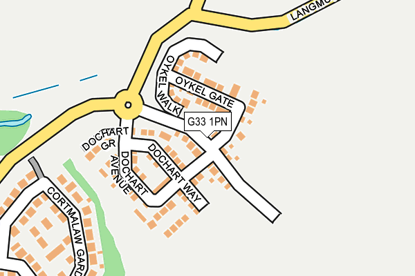 G33 1PN map - OS OpenMap – Local (Ordnance Survey) G33 1PN map - OS OpenMap – Local (Ordnance Survey)