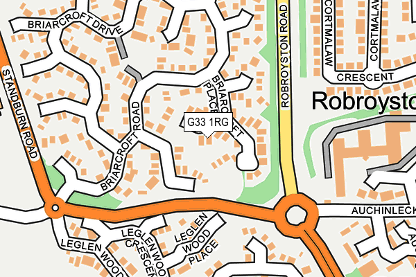 G33 1RG map - OS OpenMap – Local (Ordnance Survey) G33 1RG map - OS OpenMap – Local (Ordnance Survey)