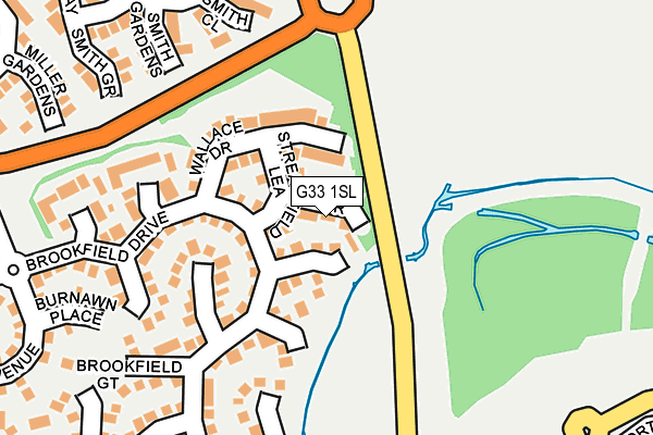 G33 1SL map - OS OpenMap – Local (Ordnance Survey) G33 1SL map - OS OpenMap – Local (Ordnance Survey)
