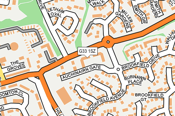 G33 1SZ map - OS OpenMap – Local (Ordnance Survey) G33 1SZ map - OS OpenMap – Local (Ordnance Survey)