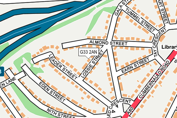 G33 2AN map - OS OpenMap – Local (Ordnance Survey) G33 2AN map - OS OpenMap – Local (Ordnance Survey)