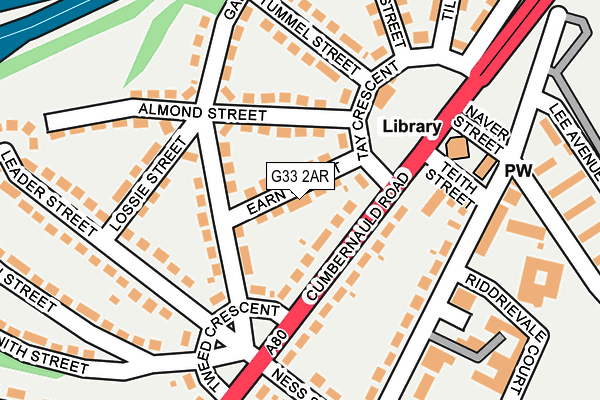 G33 2AR map - OS OpenMap – Local (Ordnance Survey) G33 2AR map - OS OpenMap – Local (Ordnance Survey)