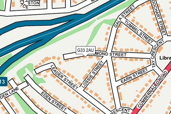 G33 2AU map - OS OpenMap – Local (Ordnance Survey) G33 2AU map - OS OpenMap – Local (Ordnance Survey)