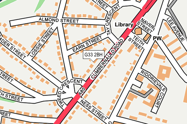 G33 2BH map - OS OpenMap – Local (Ordnance Survey) G33 2BH map - OS OpenMap – Local (Ordnance Survey)