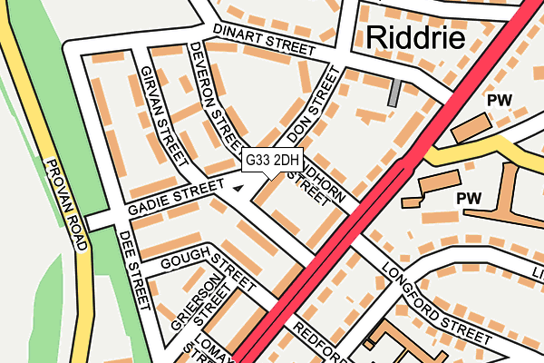 G33 2DH map - OS OpenMap – Local (Ordnance Survey) G33 2DH map - OS OpenMap – Local (Ordnance Survey)