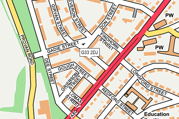 G33 2DJ map - OS OpenMap – Local (Ordnance Survey) G33 2DJ map - OS OpenMap – Local (Ordnance Survey)