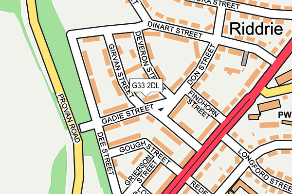 G33 2DL map - OS OpenMap – Local (Ordnance Survey) G33 2DL map - OS OpenMap – Local (Ordnance Survey)