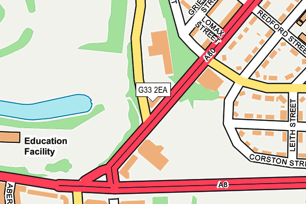 G33 2EA map - OS OpenMap – Local (Ordnance Survey) G33 2EA map - OS OpenMap – Local (Ordnance Survey)