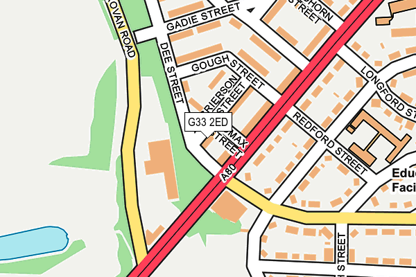 G33 2ED map - OS OpenMap – Local (Ordnance Survey) G33 2ED map - OS OpenMap – Local (Ordnance Survey)