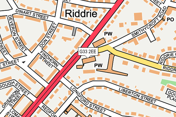 G33 2EE map - OS OpenMap – Local (Ordnance Survey) G33 2EE map - OS OpenMap – Local (Ordnance Survey)