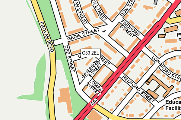 G33 2EL map - OS OpenMap – Local (Ordnance Survey) G33 2EL map - OS OpenMap – Local (Ordnance Survey)