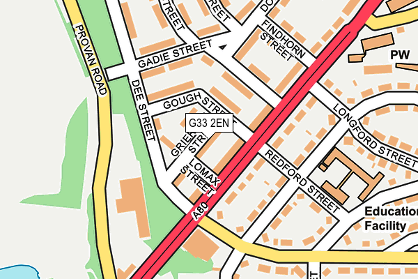 G33 2EN map - OS OpenMap – Local (Ordnance Survey) G33 2EN map - OS OpenMap – Local (Ordnance Survey)
