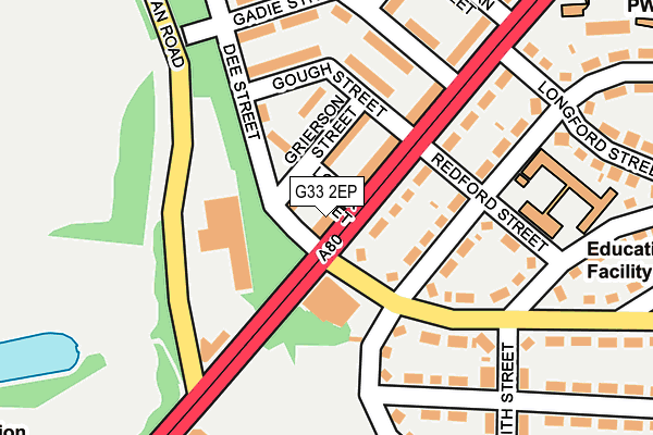 G33 2EP map - OS OpenMap – Local (Ordnance Survey) G33 2EP map - OS OpenMap – Local (Ordnance Survey)