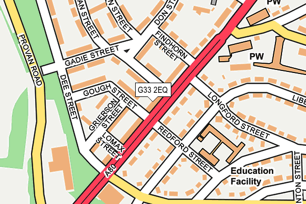 G33 2EQ map - OS OpenMap – Local (Ordnance Survey) G33 2EQ map - OS OpenMap – Local (Ordnance Survey)