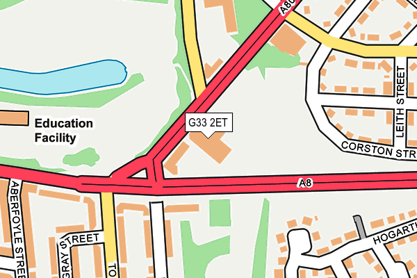 G33 2ET map - OS OpenMap – Local (Ordnance Survey) G33 2ET map - OS OpenMap – Local (Ordnance Survey)