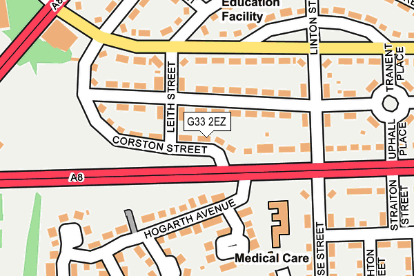 G33 2EZ map - OS OpenMap – Local (Ordnance Survey) G33 2EZ map - OS OpenMap – Local (Ordnance Survey)