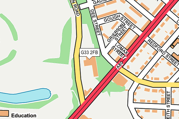G33 2FB map - OS OpenMap – Local (Ordnance Survey) G33 2FB map - OS OpenMap – Local (Ordnance Survey)