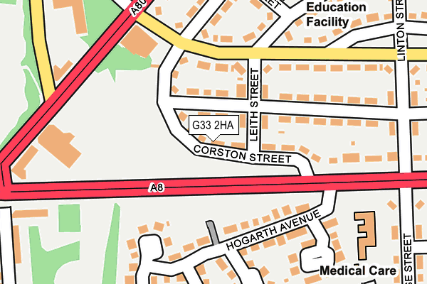 G33 2HA map - OS OpenMap – Local (Ordnance Survey) G33 2HA map - OS OpenMap – Local (Ordnance Survey)