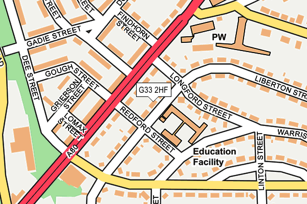 G33 2HF map - OS OpenMap – Local (Ordnance Survey) G33 2HF map - OS OpenMap – Local (Ordnance Survey)