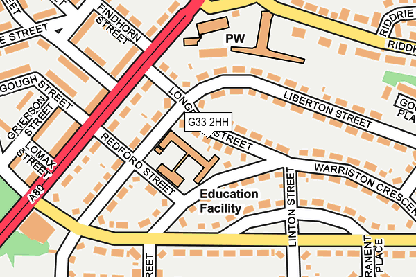 G33 2HH map - OS OpenMap – Local (Ordnance Survey) G33 2HH map - OS OpenMap – Local (Ordnance Survey)