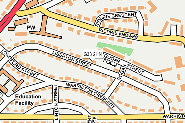 G33 2HN map - OS OpenMap – Local (Ordnance Survey) G33 2HN map - OS OpenMap – Local (Ordnance Survey)