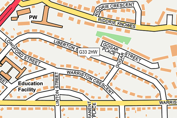 G33 2HW map - OS OpenMap – Local (Ordnance Survey) G33 2HW map - OS OpenMap – Local (Ordnance Survey)