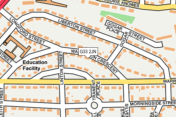G33 2JN map - OS OpenMap – Local (Ordnance Survey) G33 2JN map - OS OpenMap – Local (Ordnance Survey)