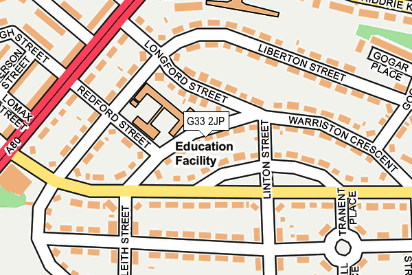 G33 2JP map - OS OpenMap – Local (Ordnance Survey) G33 2JP map - OS OpenMap – Local (Ordnance Survey)