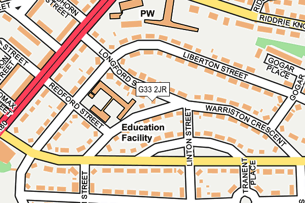 G33 2JR map - OS OpenMap – Local (Ordnance Survey) G33 2JR map - OS OpenMap – Local (Ordnance Survey)
