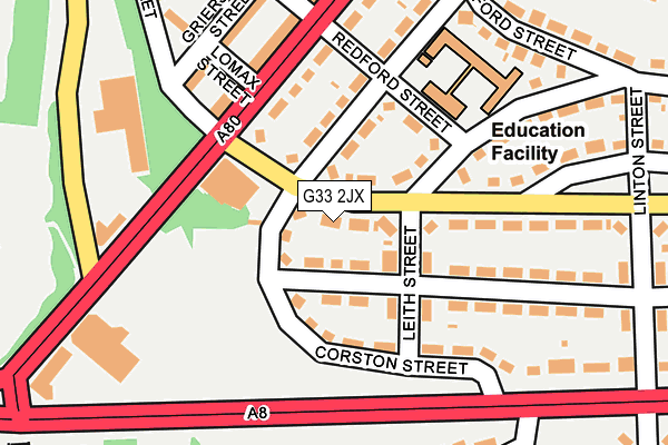 G33 2JX map - OS OpenMap – Local (Ordnance Survey) G33 2JX map - OS OpenMap – Local (Ordnance Survey)