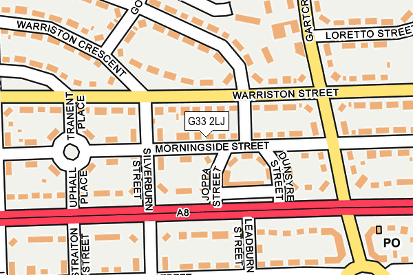 G33 2LJ map - OS OpenMap – Local (Ordnance Survey) G33 2LJ map - OS OpenMap – Local (Ordnance Survey)