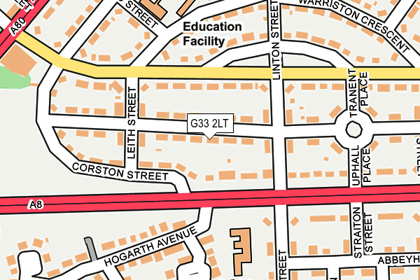 G33 2LT map - OS OpenMap – Local (Ordnance Survey) G33 2LT map - OS OpenMap – Local (Ordnance Survey)
