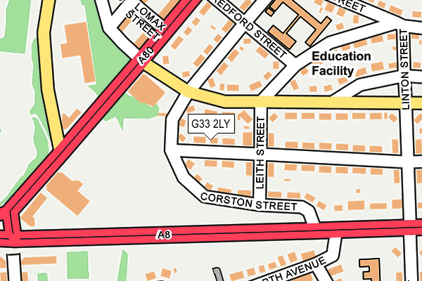 G33 2LY map - OS OpenMap – Local (Ordnance Survey) G33 2LY map - OS OpenMap – Local (Ordnance Survey)