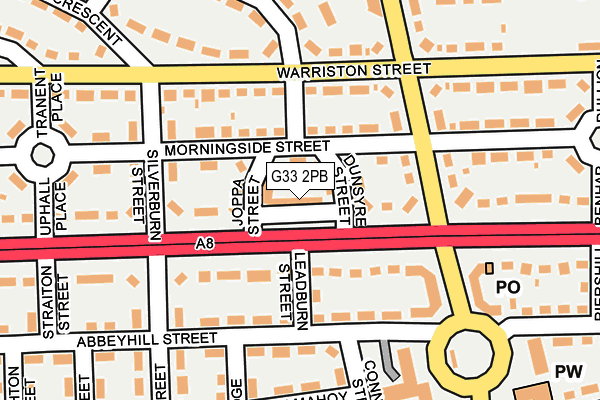 G33 2PB map - OS OpenMap – Local (Ordnance Survey) G33 2PB map - OS OpenMap – Local (Ordnance Survey)