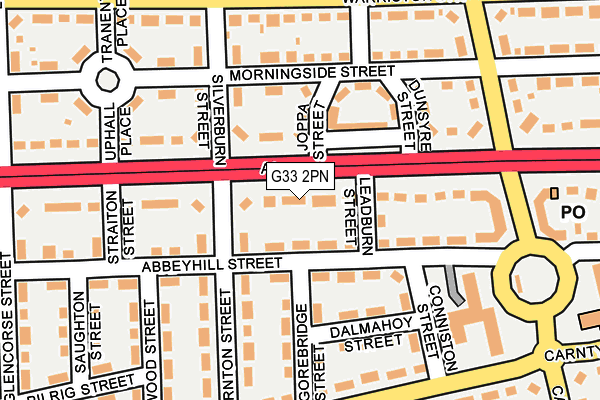 G33 2PN map - OS OpenMap – Local (Ordnance Survey) G33 2PN map - OS OpenMap – Local (Ordnance Survey)