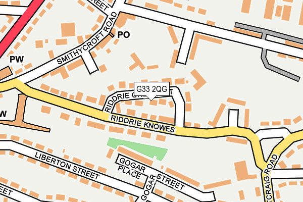 G33 2QG map - OS OpenMap – Local (Ordnance Survey) G33 2QG map - OS OpenMap – Local (Ordnance Survey)