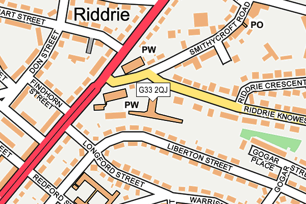G33 2QJ map - OS OpenMap – Local (Ordnance Survey) G33 2QJ map - OS OpenMap – Local (Ordnance Survey)