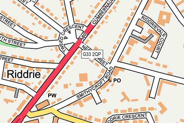G33 2QP map - OS OpenMap – Local (Ordnance Survey) G33 2QP map - OS OpenMap – Local (Ordnance Survey)