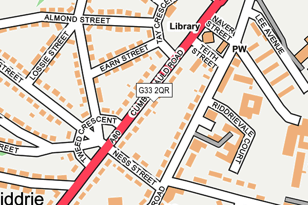 G33 2QR map - OS OpenMap – Local (Ordnance Survey) G33 2QR map - OS OpenMap – Local (Ordnance Survey)