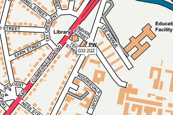 G33 2QZ map - OS OpenMap – Local (Ordnance Survey) G33 2QZ map - OS OpenMap – Local (Ordnance Survey)