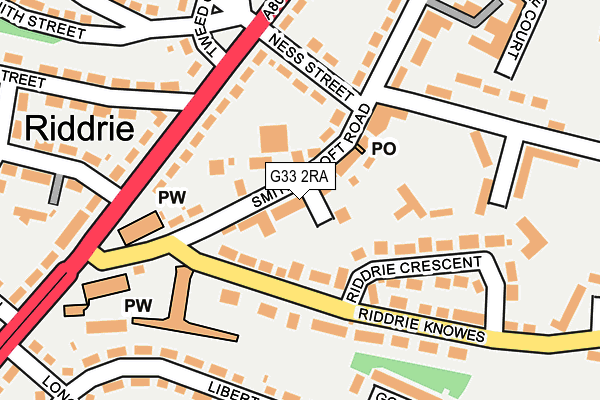 G33 2RA map - OS OpenMap – Local (Ordnance Survey) G33 2RA map - OS OpenMap – Local (Ordnance Survey)