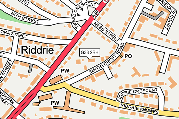 G33 2RH map - OS OpenMap – Local (Ordnance Survey) G33 2RH map - OS OpenMap – Local (Ordnance Survey)
